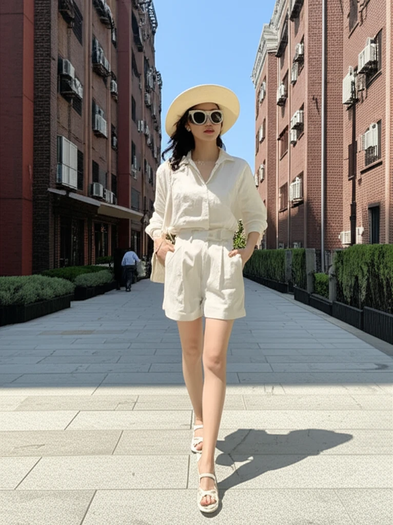 다양한 여름 스타일링 세트가 전시된 모습