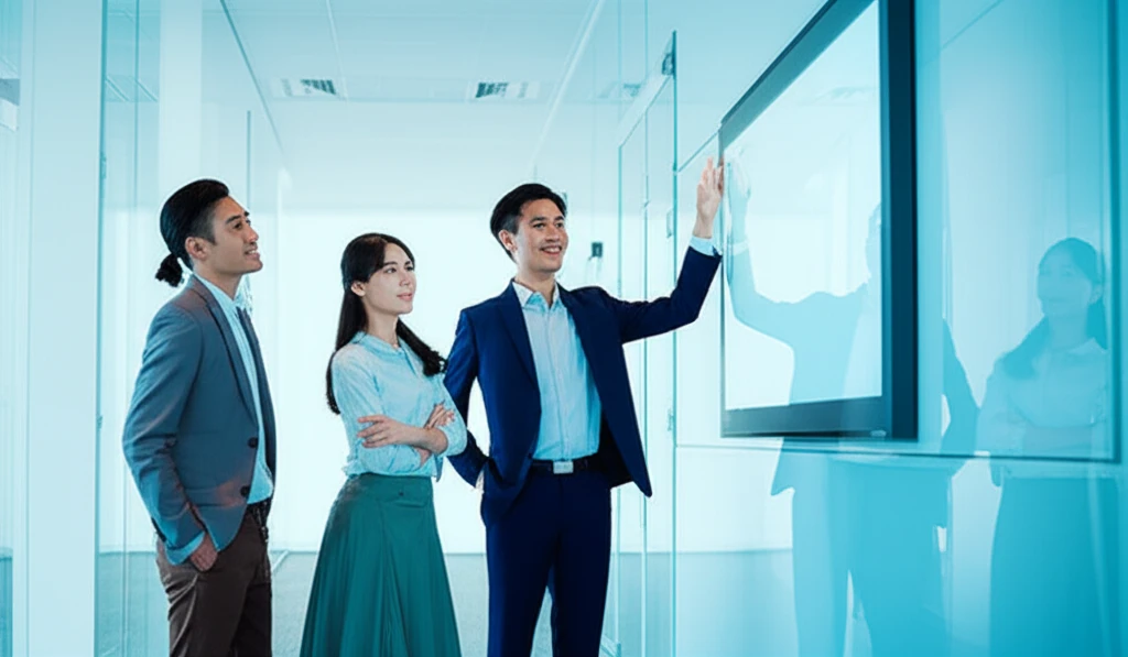 기업 네트워킹 데이에서의 멘토링 장면