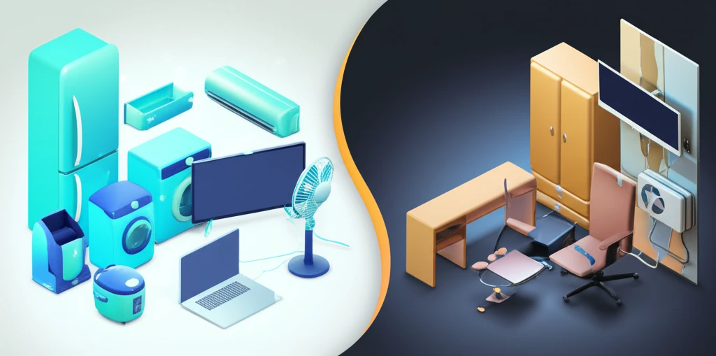 폐가전무상방문수거 수거 가능 품목과 불가능 품목 비교 이미지