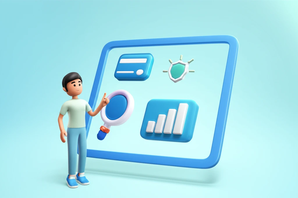 신용카드 안전진단 개념 이미지